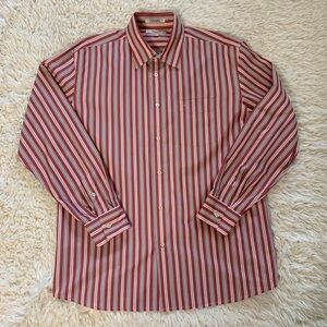 Faconnable Long Sleeve Button Down Shirt Large